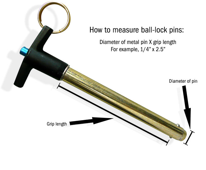 3/4″ x 3.5-Inch Head Attachment Ball Lock Pin – AERO Specialties