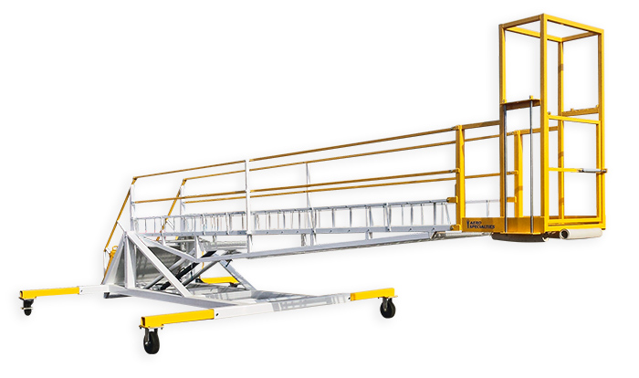 AERO Over Wing Maintenance Stand, 5′-23′ (1.52m – 7.01m) – AERO Specialties